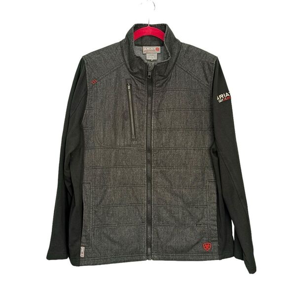 Ariat FR Cloud 9 Insulated Jacket Gray Black Zip XL NWOT 6 0451 - Picture 13 of 14